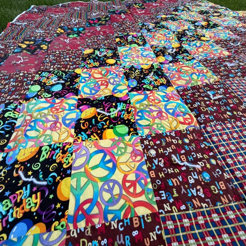 Handmade patchwork quilt